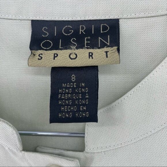Sigrid Olsen Sport Button Front Jacket Career Office Work Minimalist Size‎ 8 - Picture 2 of 11